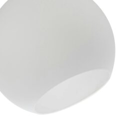 Rackhams Simple and Classic Opal White 20cm Glass Ball Pendant Lighting Shade - thumbnail 3