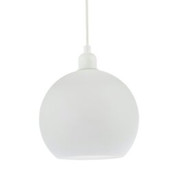 Rackhams Simple and Classic Opal White 20cm Glass Ball Pendant Lighting Shade - thumbnail 2