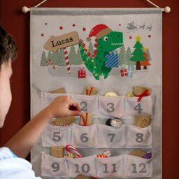 Rackhams Personalised Dinosaur Advent Calendar - Grey - thumbnail 2