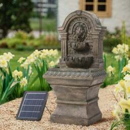 Rackhams Outdoor Fountain Solar-Powered Water Rockery Decor - thumbnail 1