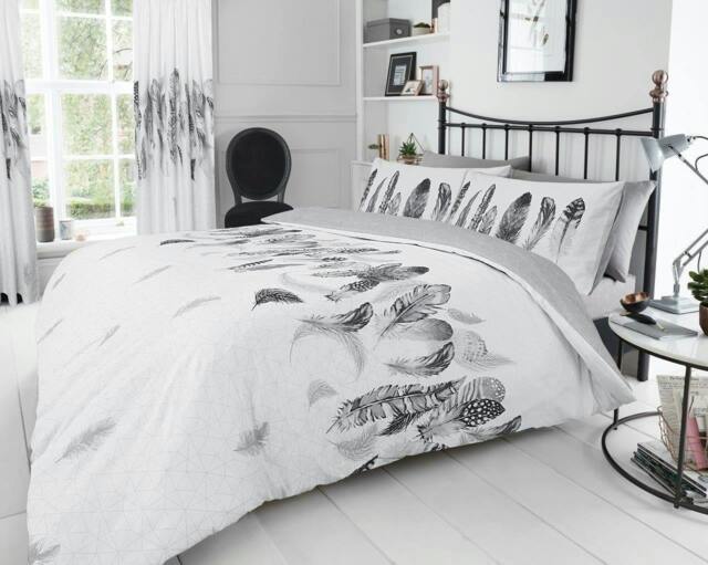 Rackhams Feathers Duvet Cover and Pillowcase Set - White - Double (200cm x 200cm)