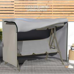 Rackhams 205 x 124cm Three-Seater Swing Chair Protective Cover Grey - thumbnail 5