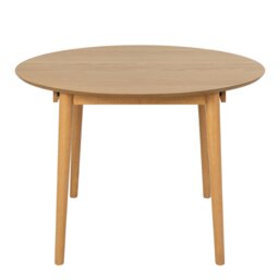 Rackhams Montreux Round Extending Dining Table in Oak 115-154 cm - Brown - No - Brown - thumbnail 2