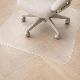 Rackhams PVC Chair Mat for Hard Floors – Clear Rectangular Office Floor Protector - Multiple Sizes - 90 x 120cm - thumbnail 4