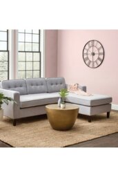 Rackhams D80Cm Garney Silent Wall Clock - Grey - thumbnail 3