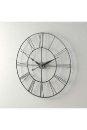 Rackhams D80Cm Garney Silent Wall Clock - Grey - thumbnail 1