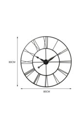 Rackhams D80Cm Garney Silent Wall Clock - Grey - thumbnail 6