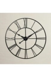 Rackhams D80Cm Garney Silent Wall Clock - Grey - thumbnail 5