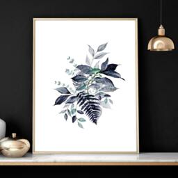 Rackhams Botanical artwork - set of 3 wall art prints - 20 x 30 in / 50 x 76 cm - Matte Museum Quality Art Paper 290 gsm - Oak Frame - thumbnail 5