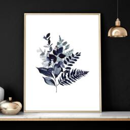 Rackhams Botanical artwork - set of 3 wall art prints - 20 x 30 in / 50 x 76 cm - Matte Museum Quality Art Paper 290 gsm - Oak Frame - thumbnail 4