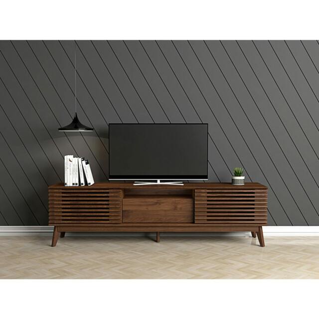 Rackhams LV41 TV Cabinet, Columbian Walnut, 1.8m - 1.8m (180CM) - 1.8m (180CM) - image 1