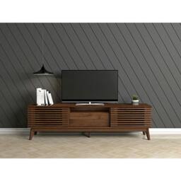 Rackhams LV41 TV Cabinet, Columbian Walnut, 1.8m - 1.8m (180CM) - 1.8m (180CM)