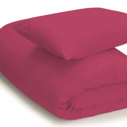 Rackhams Easycare Percale Duvet Cover - Fuchsia - Double - Fuchsia - 50% Cotton/50% Polyester - thumbnail 1