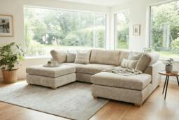 Rackhams Rayna U-Shaped Sofa - Olive - thumbnail 6