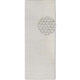 Rackhams Delhi Wool White Rug Pradesh – Handwoven - 80X200 cm
