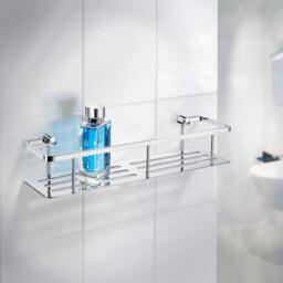 Rackhams Polished Chrome Shower Basket - thumbnail 2