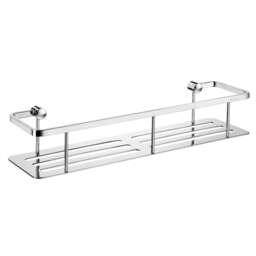 Rackhams Polished Chrome Shower Basket - thumbnail 1