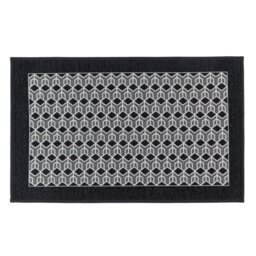 Rackhams Allure Machine Washable Entrance Doormat, 50x75cm - Black - thumbnail 2