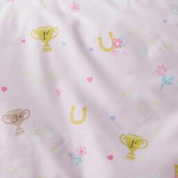 Rackhams Happy Horses Fitted Sheet Pink - Junior - Pink - thumbnail 2