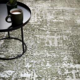 Rackhams Stellar ST10 Distressed Green Rug - 160x230cm - thumbnail 3