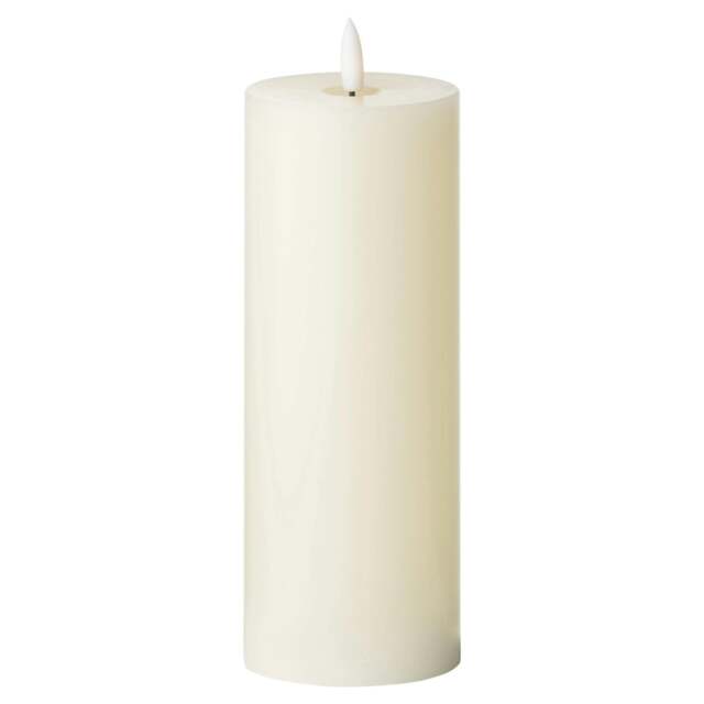 Rackhams Luxe Collection LED Candle - Ivory - Ivory - One Size - 50% Plastic/50% Wax - image 1