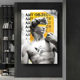 Rackhams David Glass Wall Art - 60 x 90 cm - Tempered Glass (4 mm) - thumbnail 2