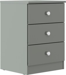 Rackhams Denver 2 Door Double Wardrobe 4 Piece Bedroom Set - Grey Gloss - thumbnail 4