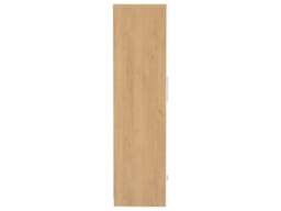 Rackhams Seville 2 Door 1 Drawer Double Wardrobe - White High Gloss and Light Oak - thumbnail 4