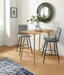 Rackhams Monza Bar Table 110 centimeter in Oak - Brown - thumbnail 2