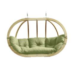 Rackhams Globo Royal Oliva Double Seater Hanging Egg Chair - thumbnail 1