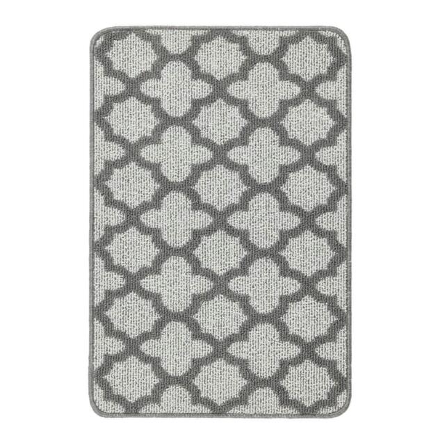 Rackhams Moroccan Grey Washable Mat and Runner - 50X75 cm - image 1