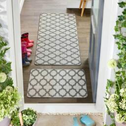Rackhams Moroccan Grey Washable Mat and Runner - 50X75 cm - thumbnail 6