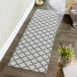 Rackhams Moroccan Grey Washable Mat and Runner - 50X75 cm - thumbnail 3