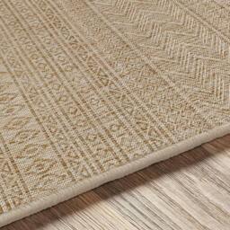 Rackhams Eagean-Global Beige Brown Cream In- & Outdoor Rug - 160cm_diameter - thumbnail 4