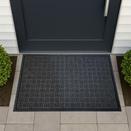 Rackhams Indoor/Outdoor Entrance Mat – Absorbent Heavy Duty  Non-Slip Rubber Back – Dark Grey – Multiple Sizes - 60 x 90cm - thumbnail 2