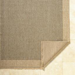 Rackhams Mirage-Cottage Tan Black Fringe In- & Outdoor Jute-Look Rug - 160 x 213 cm - thumbnail 4