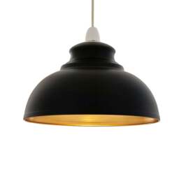 Rackhams Maris Matte Black Easy-Fit Pendant