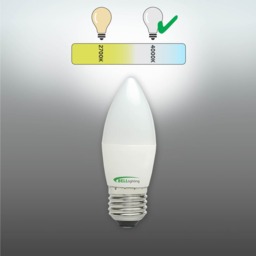 Rackhams E27 Edison Screw LED Candle 4.7W Energy Saving Light Bulbs - Pack of 6 - thumbnail 4
