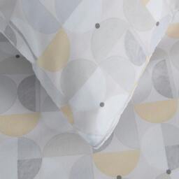Rackhams Printed Reversible Circle Geo Duvet Cover With Pillowcases - Ochre - King (220cm x 230cm) - thumbnail 5