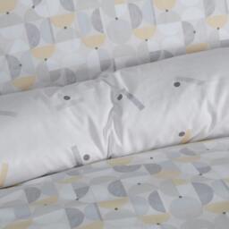 Rackhams Printed Reversible Circle Geo Duvet Cover With Pillowcases - Ochre - King (220cm x 230cm) - thumbnail 6