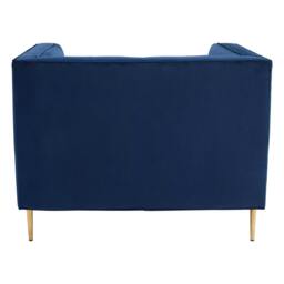 Rackhams Otylia Deep Blue Velvet Armchair - thumbnail 3