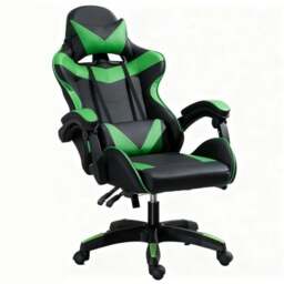 Rackhams Adjustable Ergonomic Computer Office Desk Chair - Pink & White - thumbnail 3