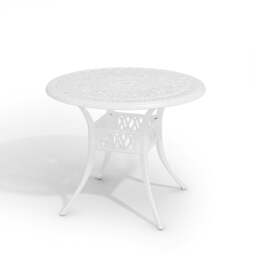 Rackhams Garden Bistro Table Round Hollow Table with Parasol Hole - Black - thumbnail 3