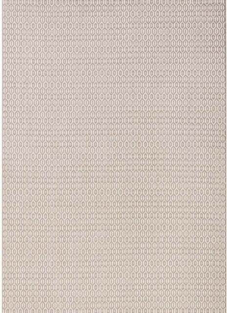 Rackhams Indoor Outdoor Coin Rug – Geometric Design - Cream - 160X230 cm - image 1
