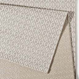 Rackhams Indoor Outdoor Coin Rug – Geometric Design - Cream - 160X230 cm - thumbnail 2