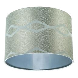 Rackhams Sophisticated Duck Egg Lamp Shade with Intricate Geometric Pattern - thumbnail 4