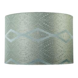 Rackhams Sophisticated Duck Egg Lamp Shade with Intricate Geometric Pattern - thumbnail 5