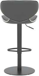 Rackhams Carcaso Deluxe Single Kitchen Bar Stool, Matt Black Footrest, Swivel Gas Lift, Breakfast Bar & Home Barstool, Charcoal Grey - thumbnail 5