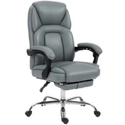Rackhams Office Chair, Computer Desk Chair with Spring Cushion, Black - Grey - thumbnail 6