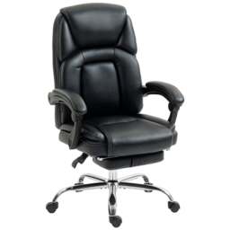 Rackhams Office Chair, Computer Desk Chair with Spring Cushion, Black - Grey - thumbnail 2